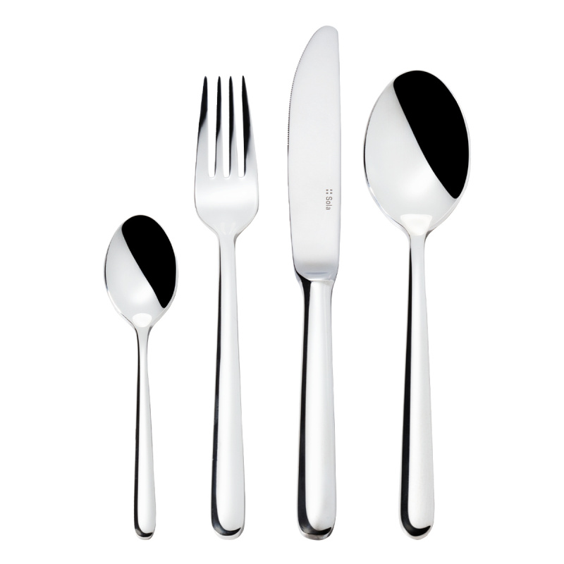 Zestaw sztućców 16 szt. - Faro Silver