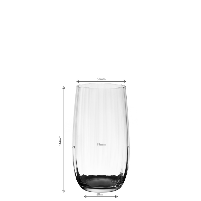 Szklanki Tumbler 490 ml zestaw 6 szt. - Optime Line Glas Lunasol