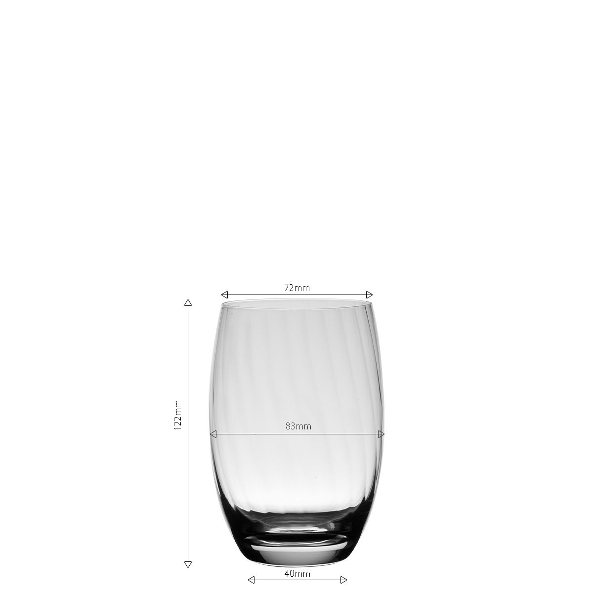 Szklanki Tumbler 460 ml 6 szt. - Optima Line Glas Lunasol