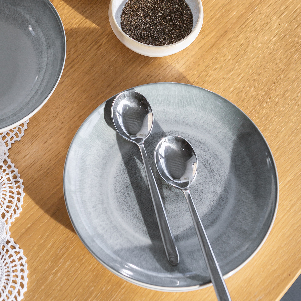 Zestaw talerzy ceramicznych 12 szt. - Elements Vulcano