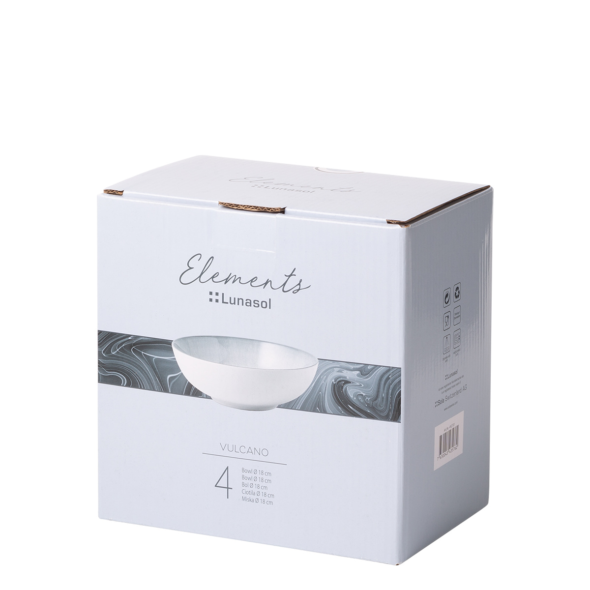 Miska 18 cm zestaw 4 szt. - Elements Vulcano