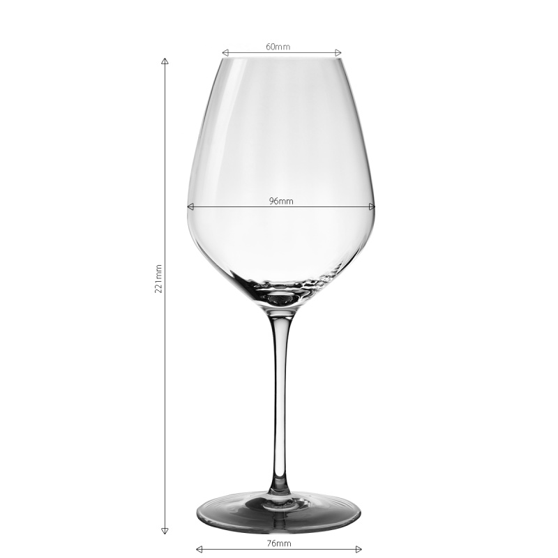 Kieliszki do czerwonego wina 570 ml zestaw 6 szt. - Optima Line Glas Lunasol