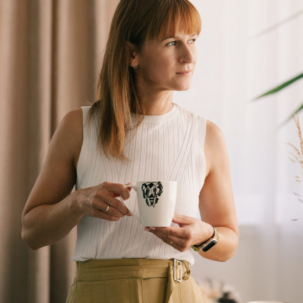 Filiżanka 360 ml Słoń | Flow Solatelier Africa