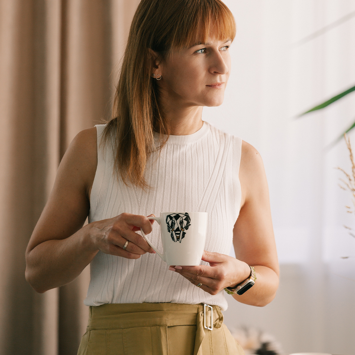 Filiżanka 360 ml Słoń | Flow Solatelier Africa