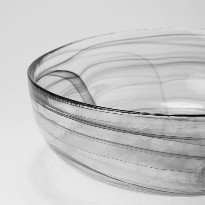 Miska czarna 21 cm - Elements Glass