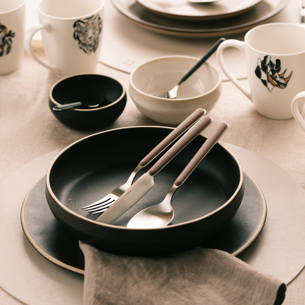 Zestaw talerzy ceramicznych 18 el. - Gaya Elements Terra North