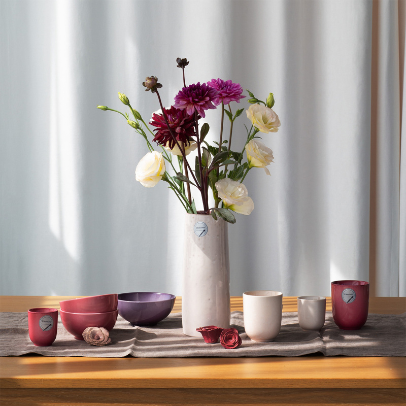 Wazon 23 cm | Gaya Solatelier Rose Crystal
