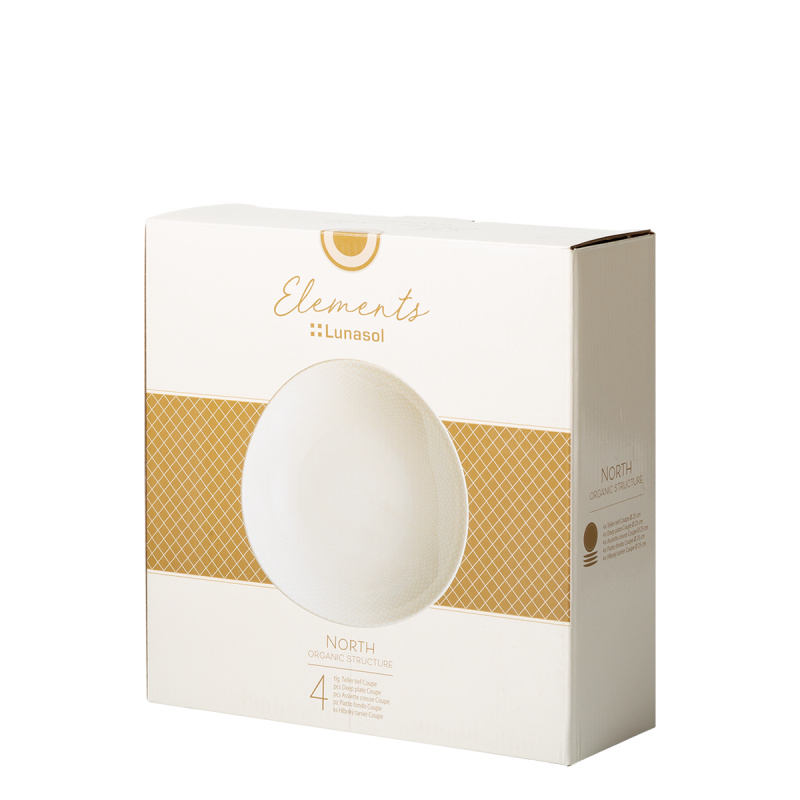 Talerze głębokie Coupe 25 cm 4 szt. | Elements North