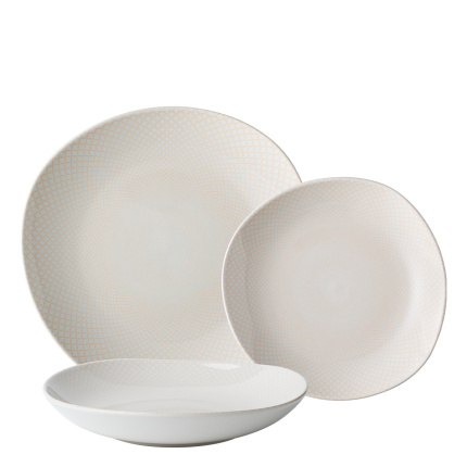 Zestaw talerzy ceramicznych 12 szt. - Elements North Organic Structure
