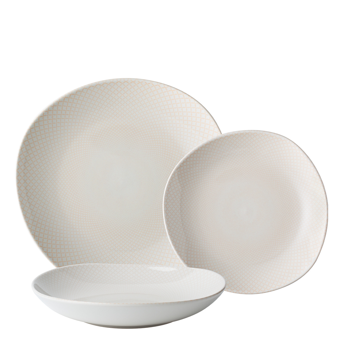 Zestaw talerzy ceramicznych 12 szt. - Elements North Organic Structure