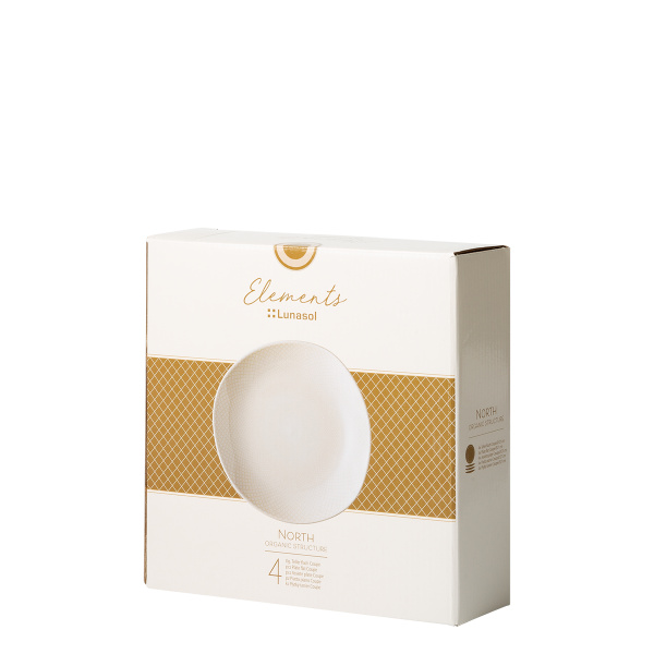 Talerze deserowe Coupe 21 cm 4 szt. | Elements North