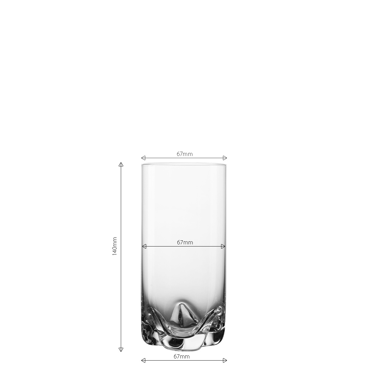 Szklanki Tumbler 350 ml zestaw 4 szt. - Anno Glas Lunasol META Glass