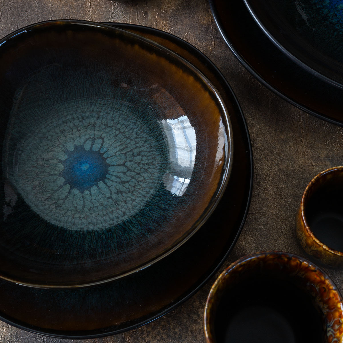 Zestaw misek 4 szt. | Elements Amber Eye Organic