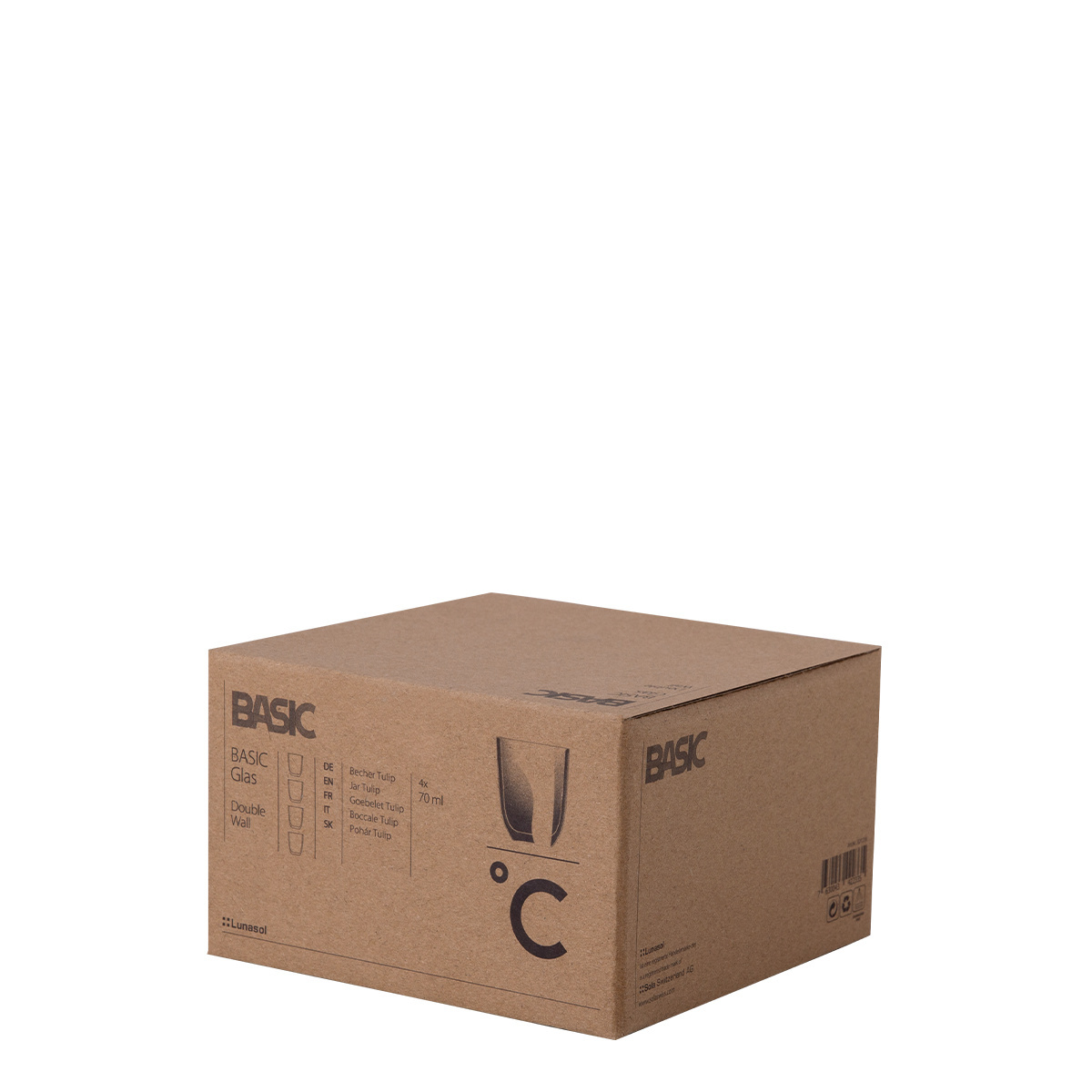 Szklanka BASIC Glas Double Wall 70 ml - zestaw 4 szt.