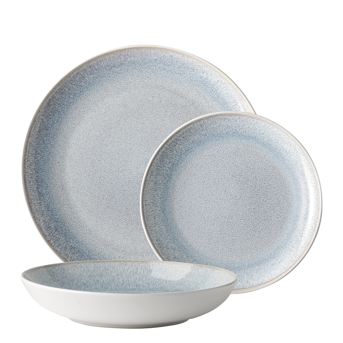 Zestaw talerzy 12 szt. | Elements Glacial Ice