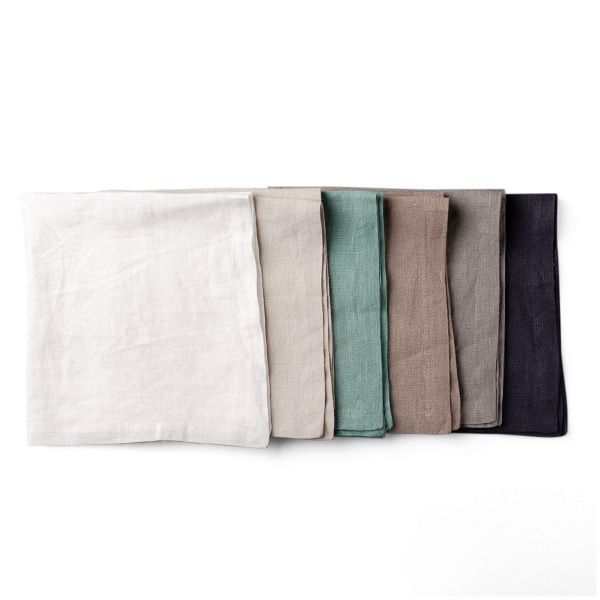 Morskie zielone serwetki lniane 50 x 50 cm 2 szt. - Gaya Ambiente
