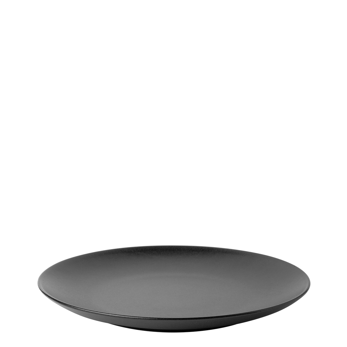 Talerz płytki 24 cm 4 szt. - Basic czarny matowy