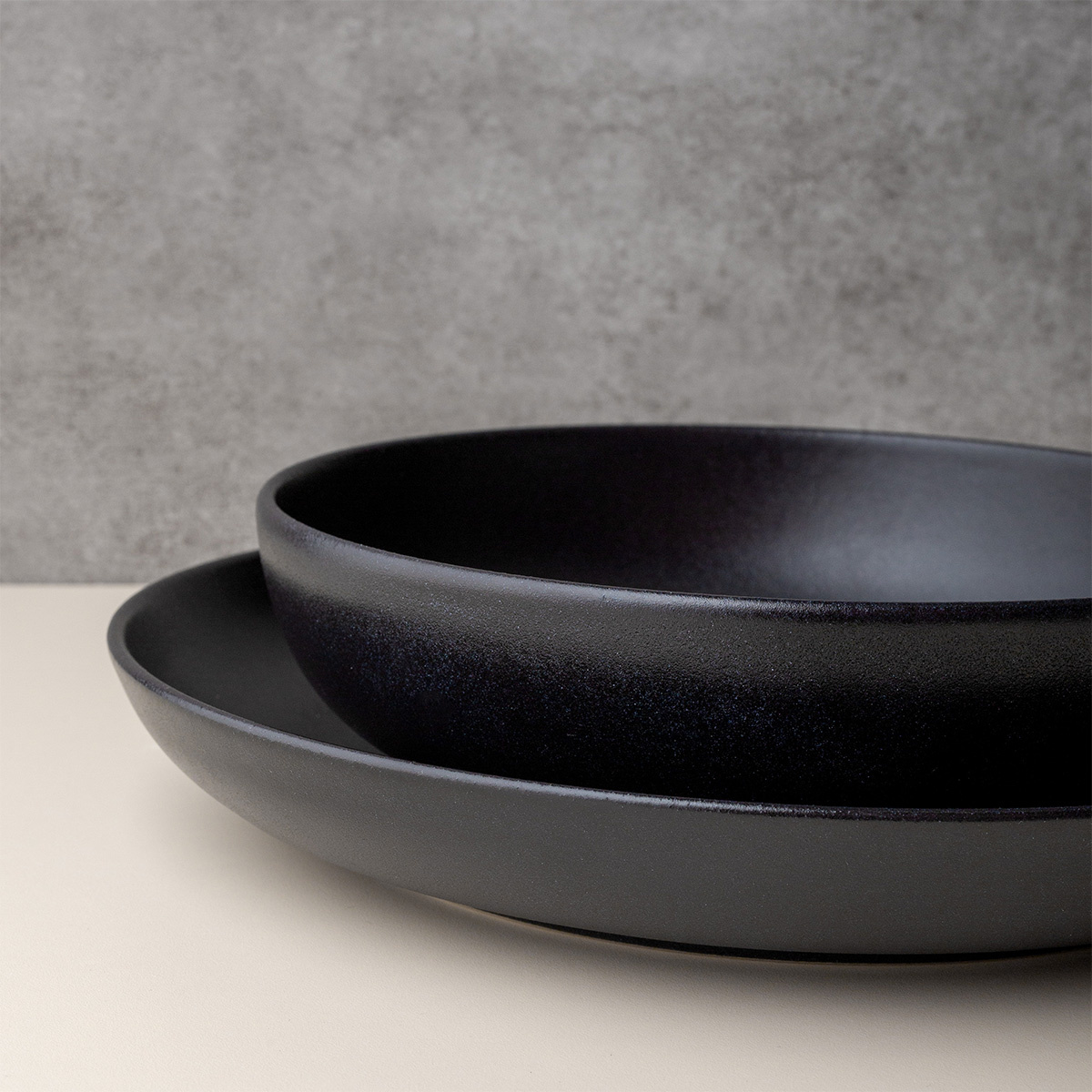 Talerz głęboki U-Coupe 21 cm - Basic czarny matowy