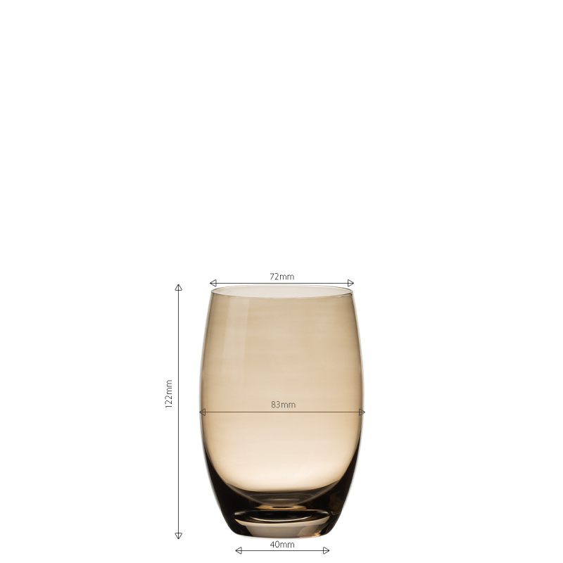 Szklanki Tumbler taupe 460 ml 6 szt. - Optima Glas Lunasol