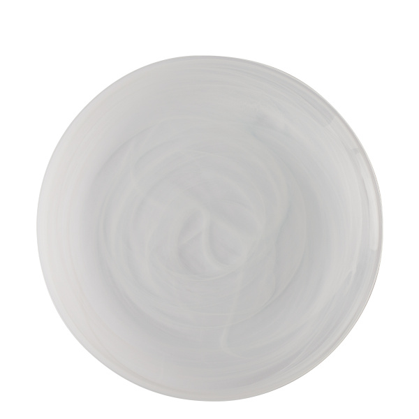Talerz płytki biały 28 cm - Elements Glass