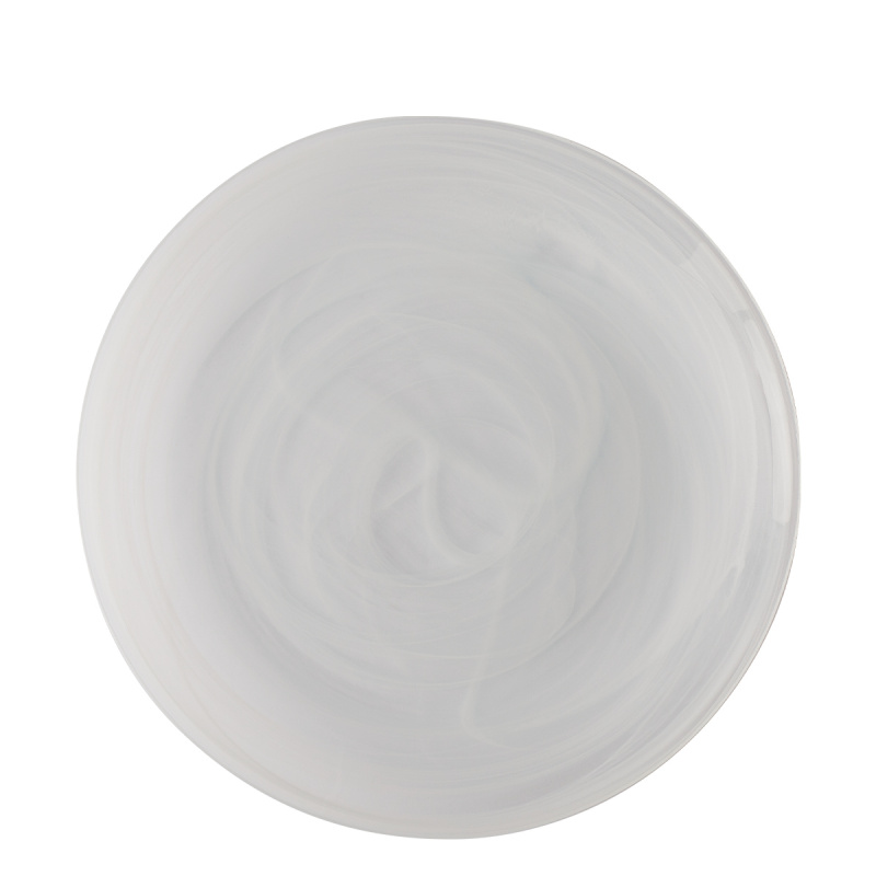 Talerz płytki biały 28 cm - Elements Glass