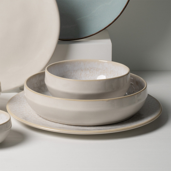 Zestaw talerzy ceramicznych 18 el. - Gaya Elements Lumina North