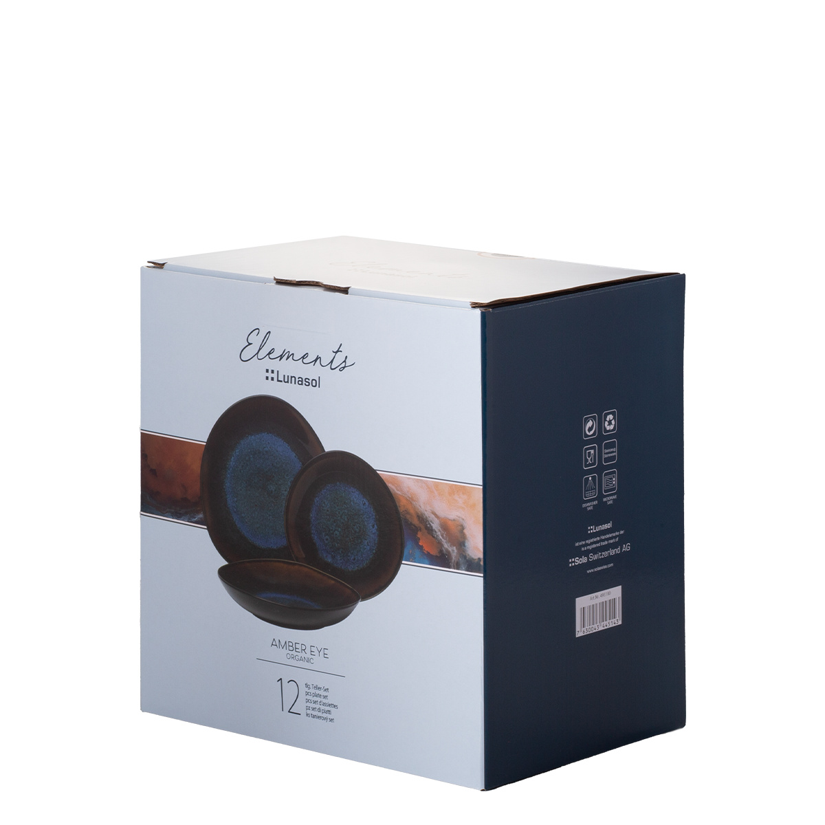 Zestaw startowy naczyń 28 el. | Elements Amber Eye