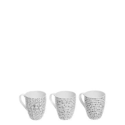 Zestaw filiżanek 3 szt. - Basic Dots
