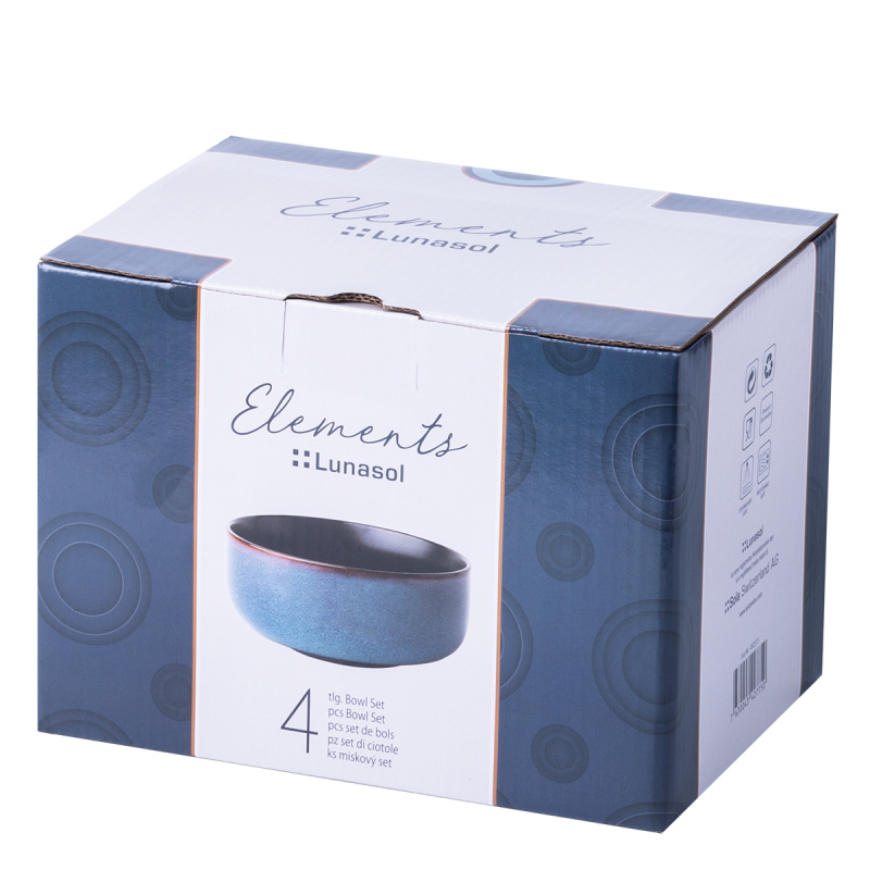 Zestaw misek ceramicznych 4 szt. – Elements Night