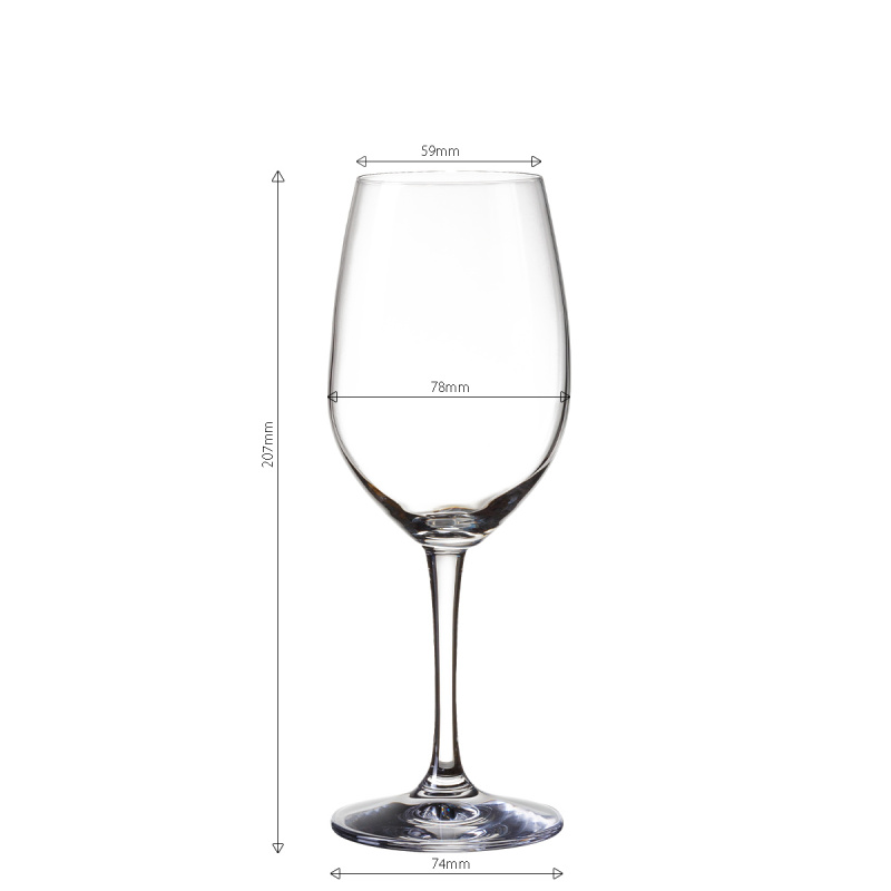 Kieliszki do czerwonego wina 380 ml zestaw 4 szt. - BASIC Glas Lunasol META Glass
