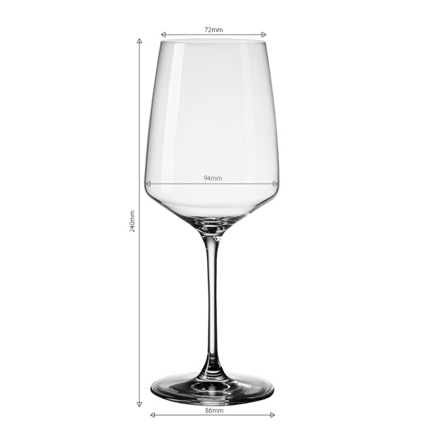 Kieliszki do wina Rioja 650 ml 4 szt. | 21st Glas Lunasol