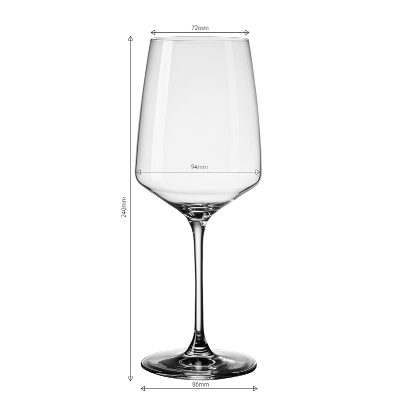 Kieliszki do wina Rioja 650 ml 4 szt. | 21st Glas Lunasol