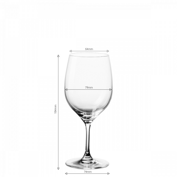 Kieliszki do białego wina 310 ml zestaw 4 szt. - Anno Glas Lunasol META Glass