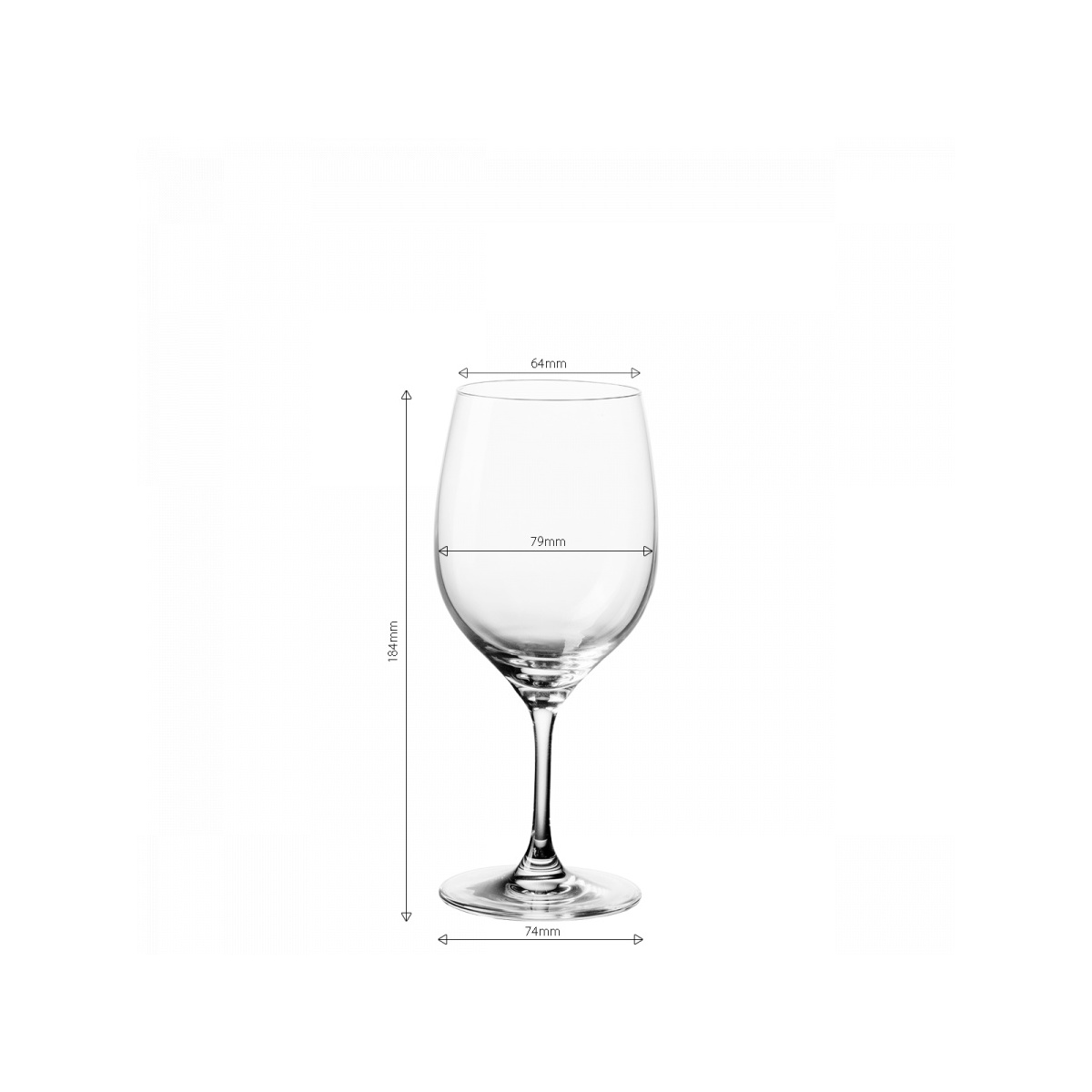 Kieliszki do białego wina 310 ml zestaw 4 szt. - Anno Glas Lunasol META Glass