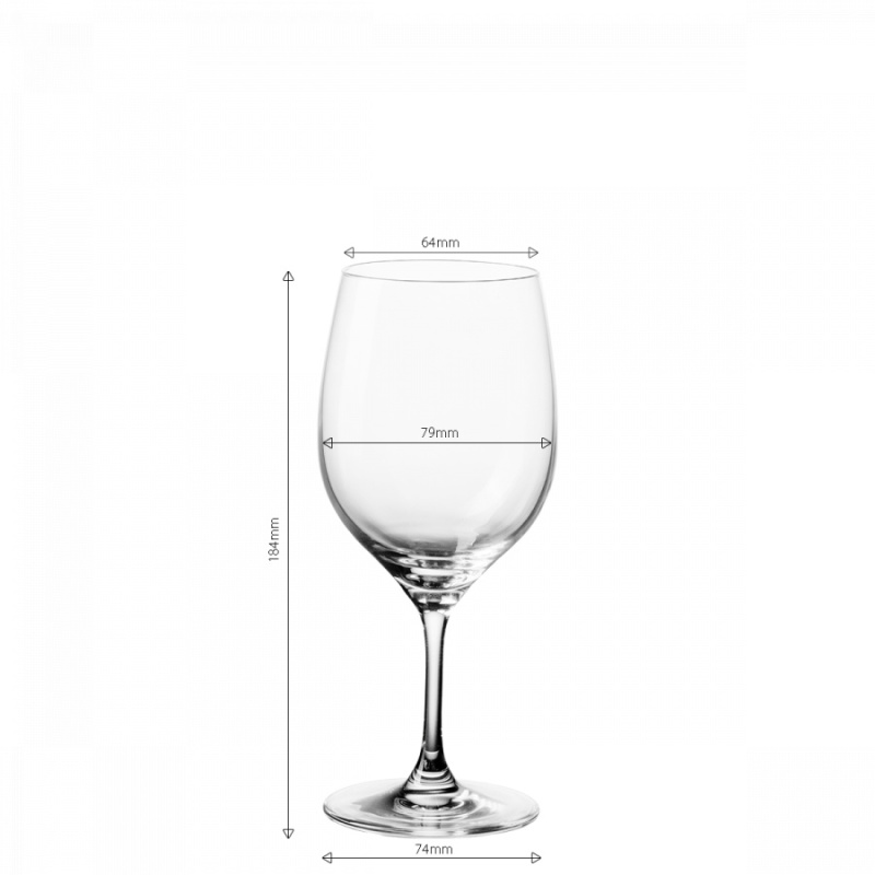Kieliszki do białego wina 310 ml zestaw 4 szt. - Anno Glas Lunasol META Glass