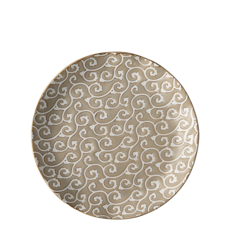 Talerz płytki Wavy 25 cm | Levante Pearl
