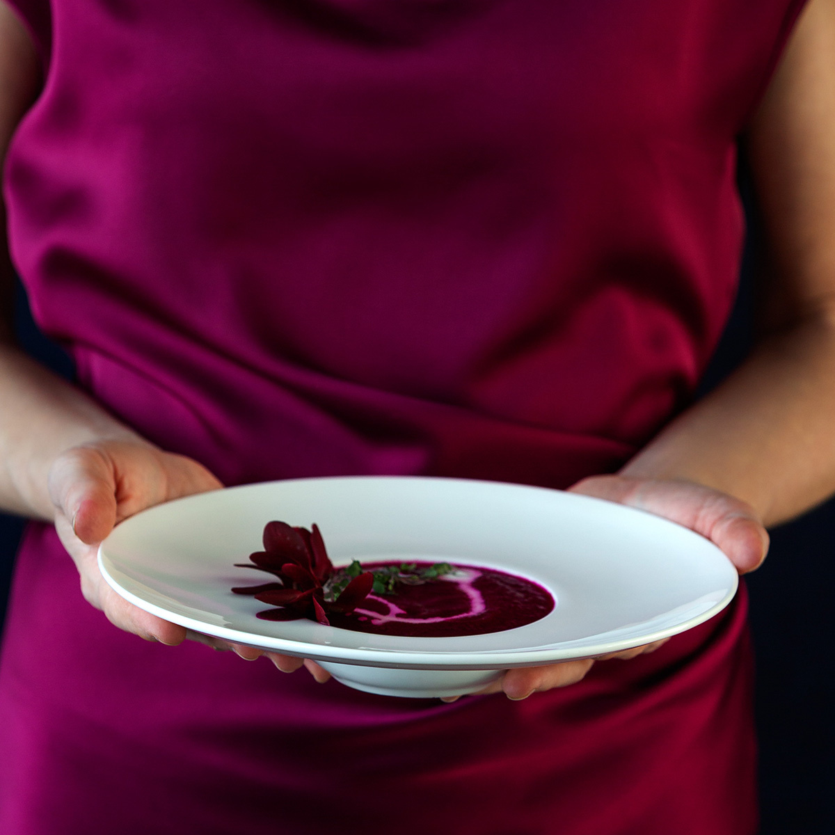 Talerz głęboki gourmet 23,5 cm - Premium Platinum Line