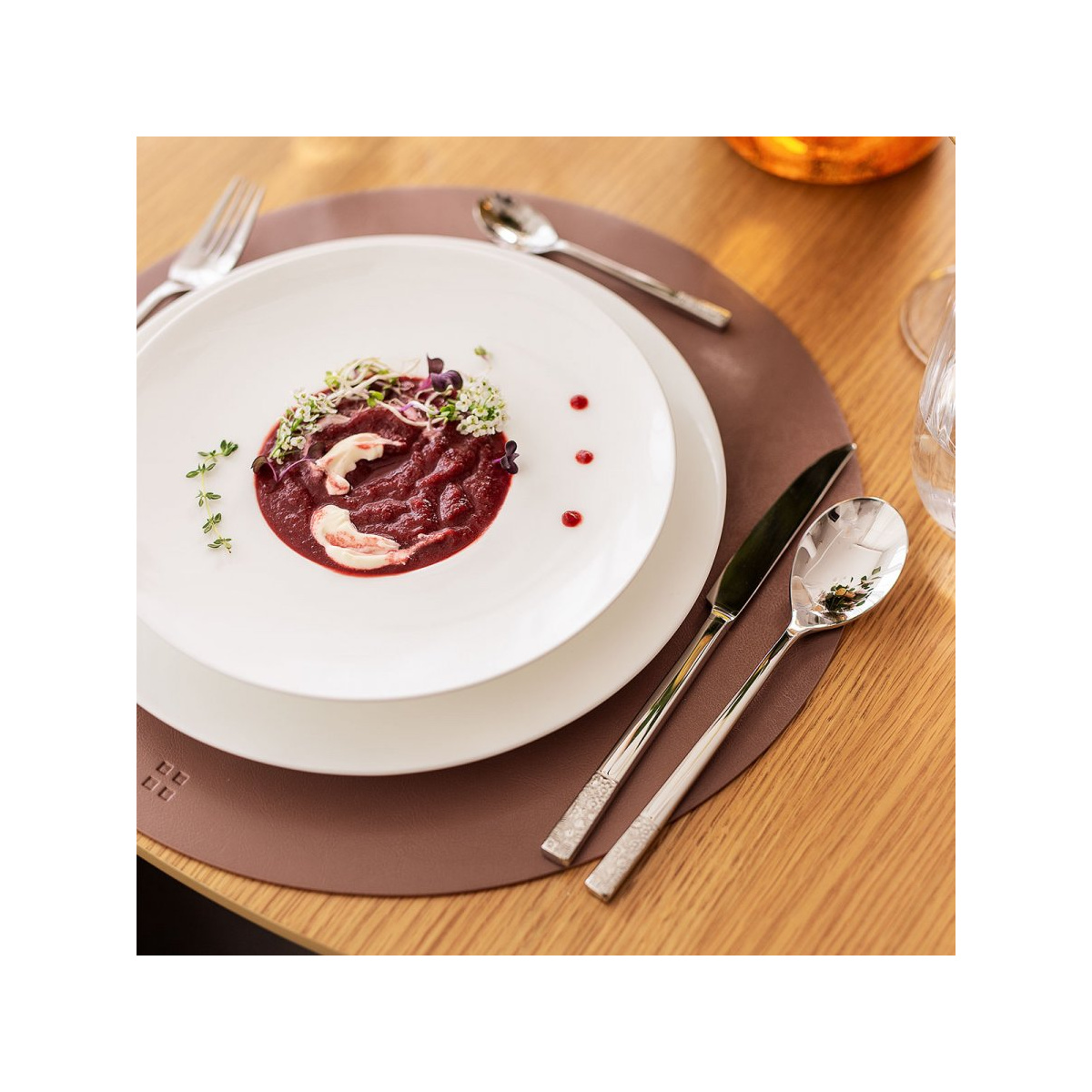 Talerz głęboki gourmet 23,5 cm - Premium Platinum Line