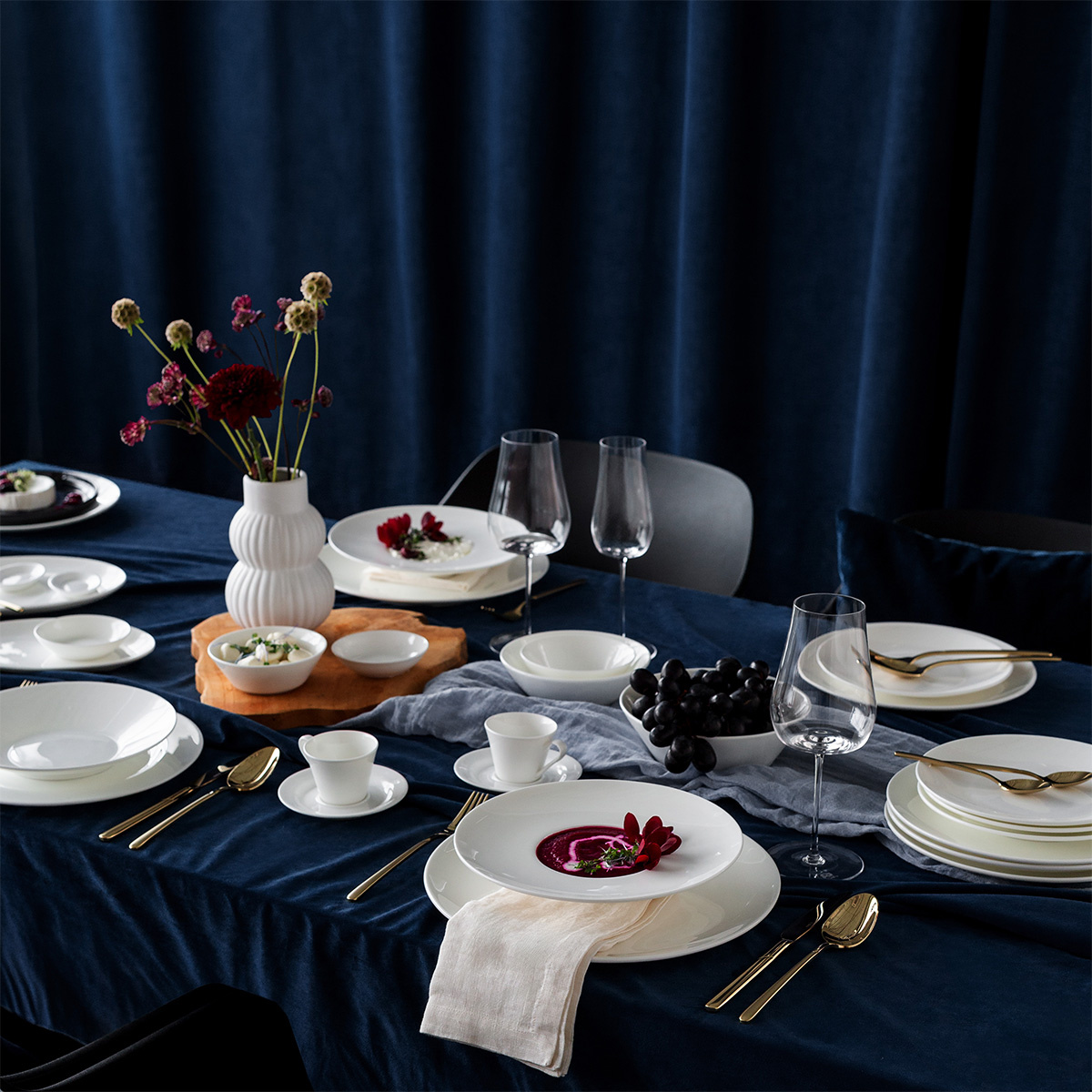 Talerz głęboki gourmet 23,5 cm - Premium Platinum Line