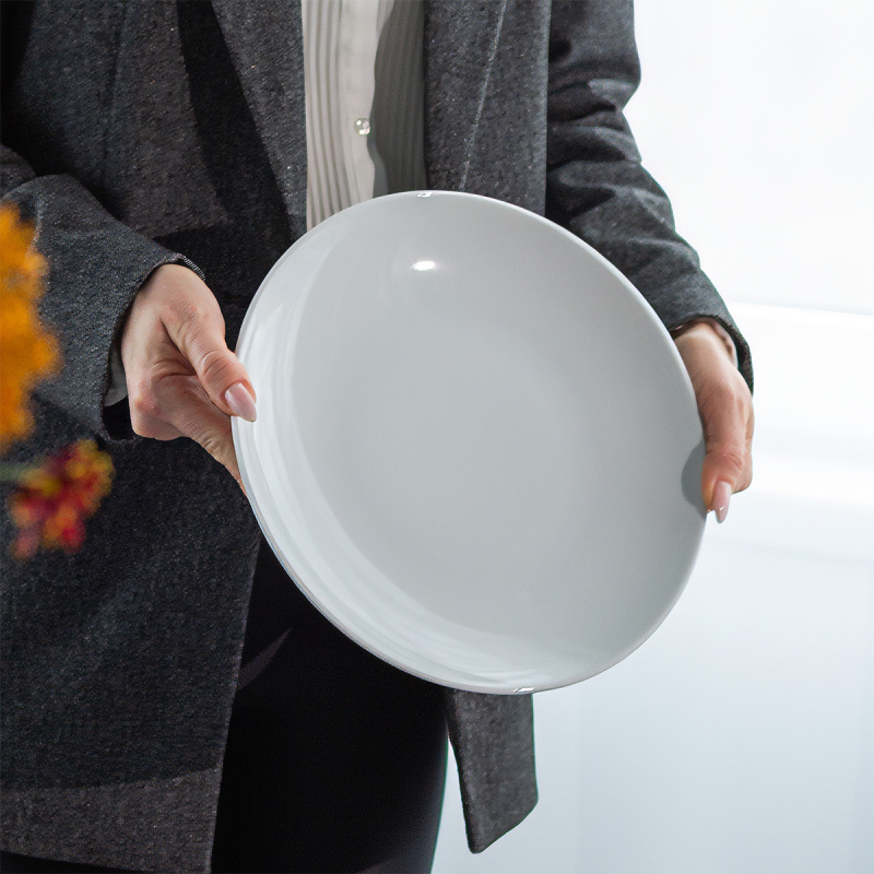 Talerz płytki 28 cm Chic Weiss | Lunasol