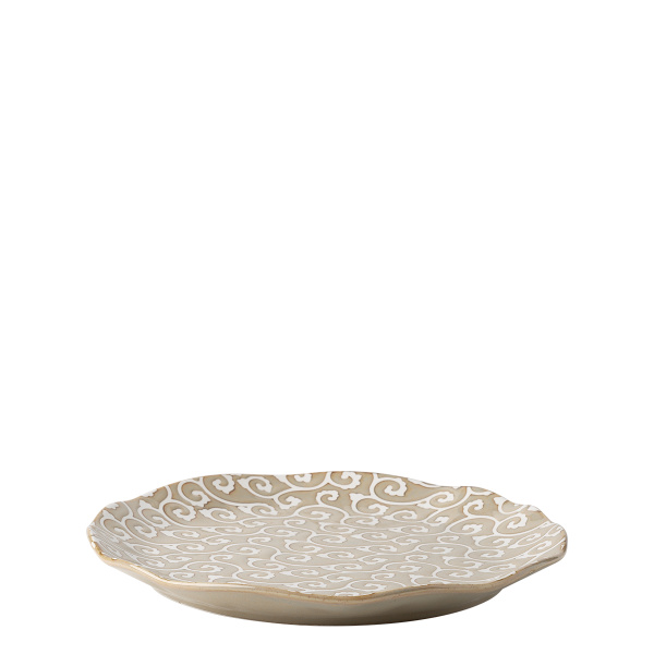 Talerz płytki Wavy 25 cm | Levante Pearl