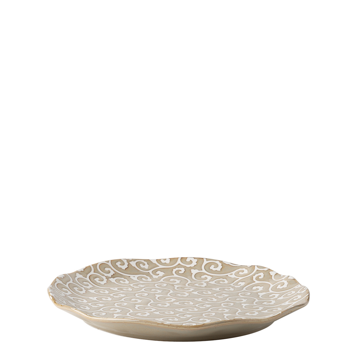 Talerz płytki Wavy 25 cm | Levante Pearl