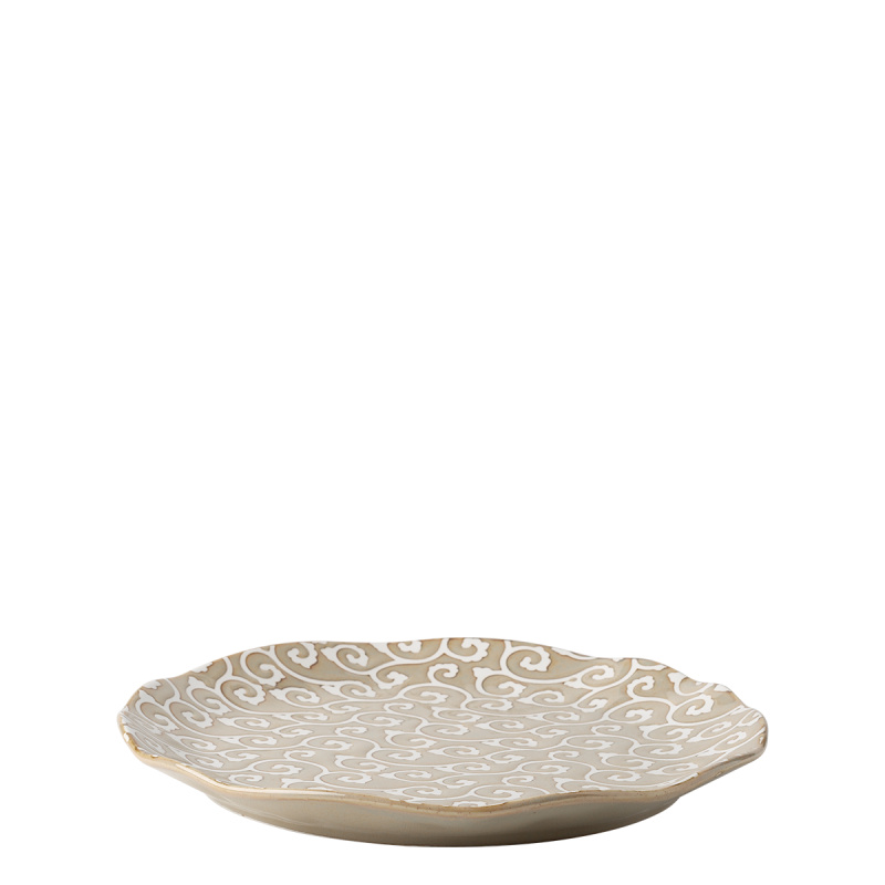 Talerz płytki Wavy 25 cm | Levante Pearl