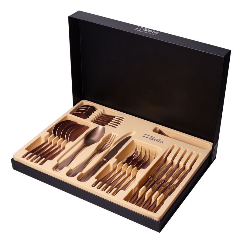 Zestaw sztućców 24 szt. - Baguette Vintage miedziany