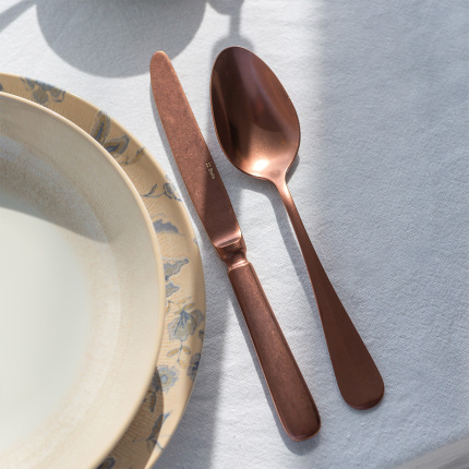 Zestaw sztućców 24 szt. - Baguette Vintage miedziany