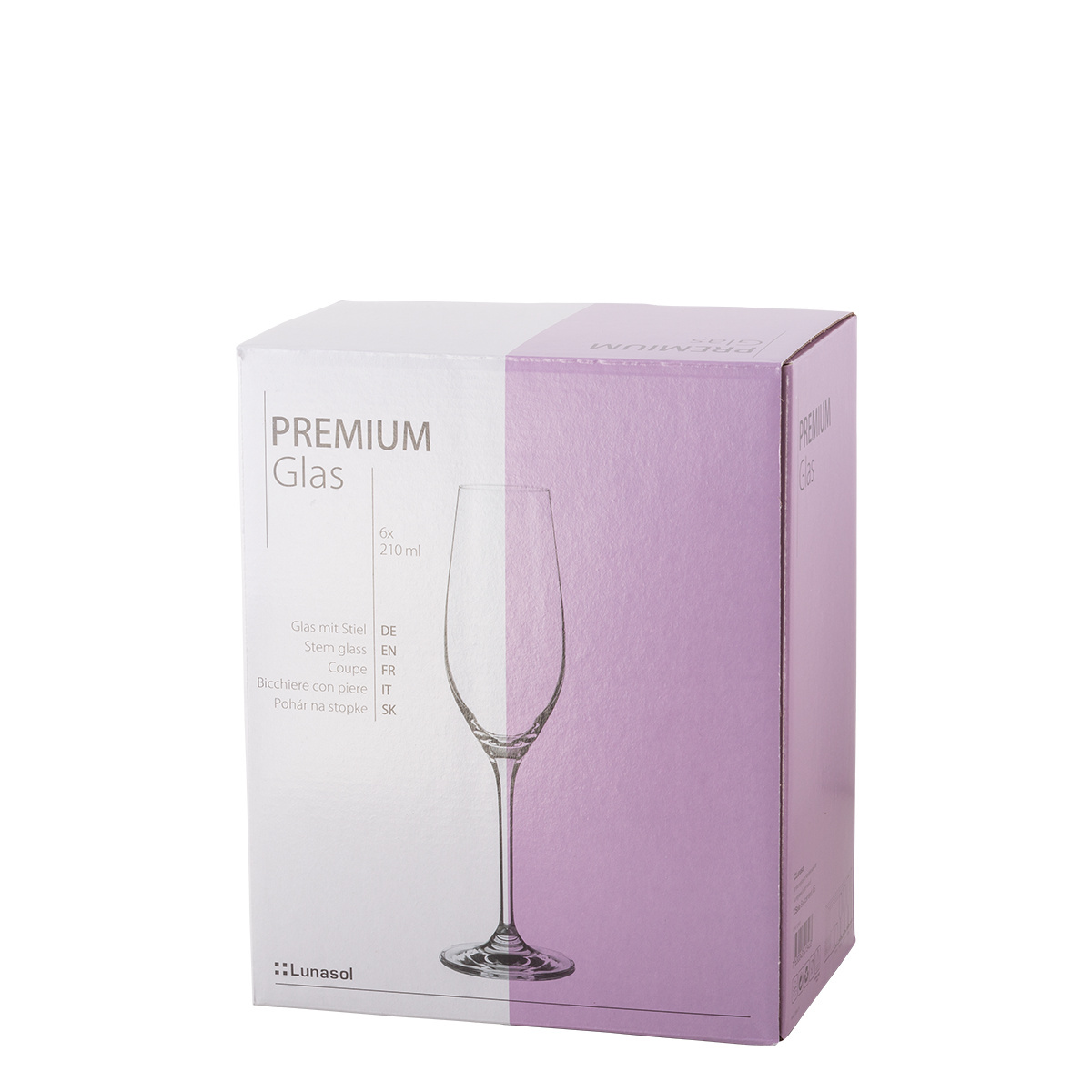 Kieliszki Champagner 210 ml zestaw 6 szt. - Premium Glas Crystal