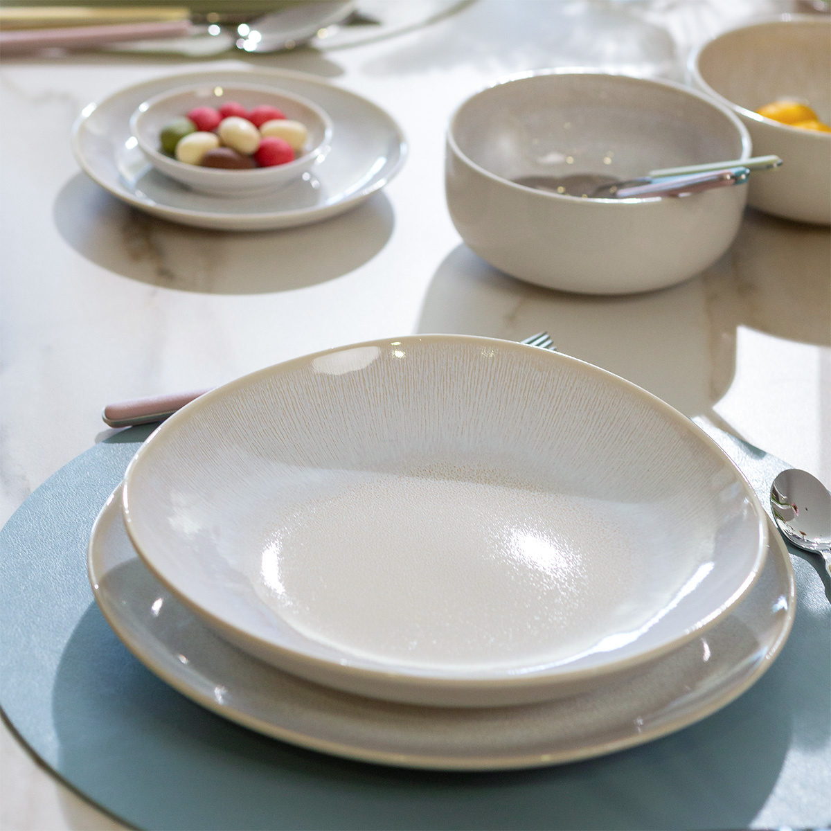 Zestaw talerzy ceramicznych 12 szt. – Elements North Organic
