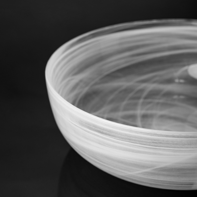 Miska biała 21 cm - Elements Glass