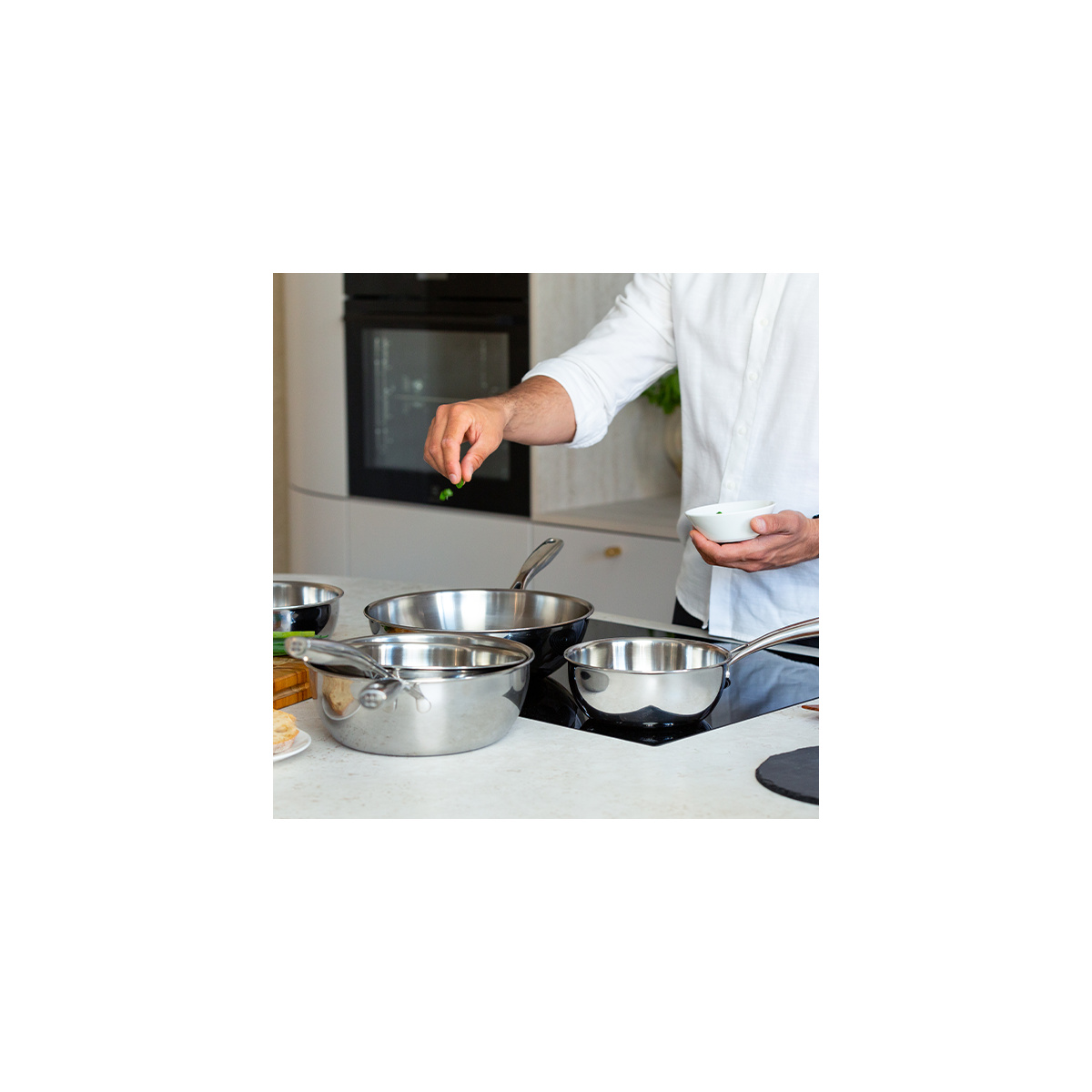 Patelnia Orion Professional ø24 cm Platinum Lunasol
