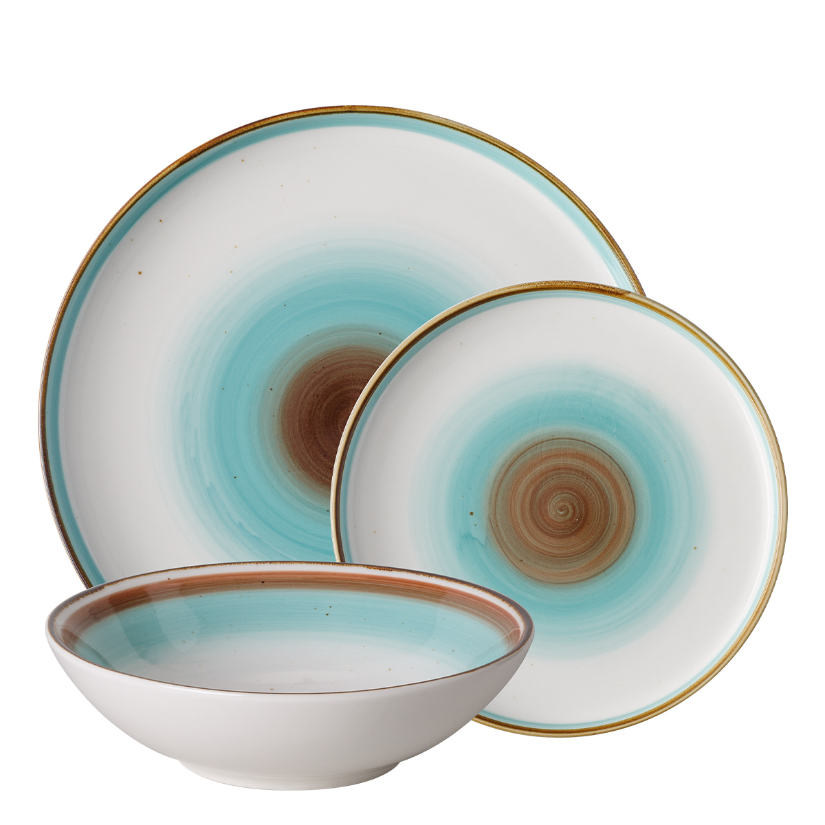 Zestaw porcelanowy 12 el. | Gaya RGB Rustico